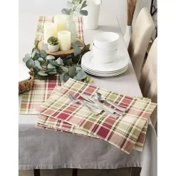 Discount Kirklands Home Autumn Harvest Plaid Table Runner