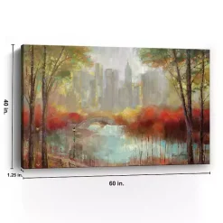 Online Kirklands Home Autumn in the City Canvas Art Print, 60x40 in.