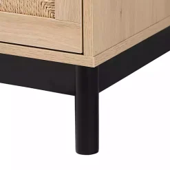 Kirklands Home Ava Light 3-Drawer Cabinet Brown