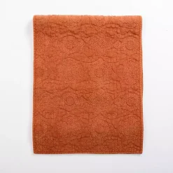 Clearance Kirklands Home Avery Rust Quilted Table Runner, 80 in. Orange