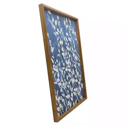 Sale Kirklands Home Azure Blooms Framed Canvas Art Print