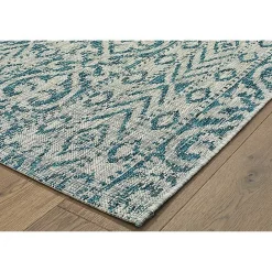 Sale Kirklands Home Azure Terrace Sun Shower Outdoor Area Rug, 7x9