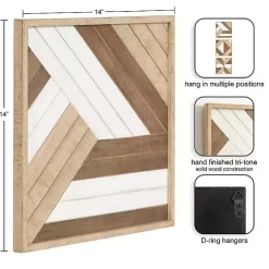 Online Kirklands Home Ballez Geometric Wood Wall Plaques, Set of 3