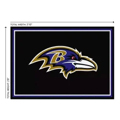 Hot Kirklands Home Baltimore Ravens Area Rug, 3x4 Black