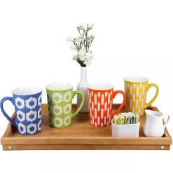 Kirklands Home Bamboo Folding Tray Tan