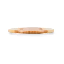 Outlet Kirklands Home Bamboo Wood Baseball Serving Board Tan