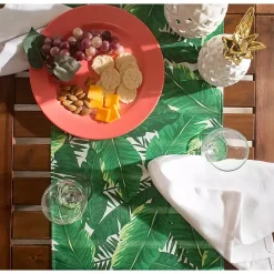 Outlet Kirklands Home Banana Leaf Outdoor Table Runner, 108 in. Green