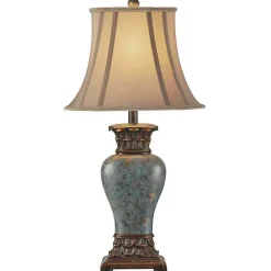Sale Kirklands Home Barbados Blue Traditional Table Lamp Tan