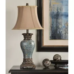 Sale Kirklands Home Barbados Blue Traditional Table Lamp Tan