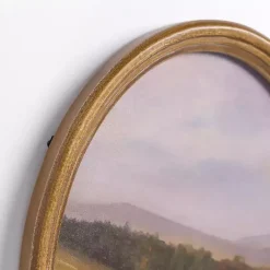 Outlet Kirklands Home Barn Landscape Oval Framed Art Print