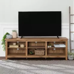 New Kirklands Home Barnwood TV Stand, 70 in. Brown