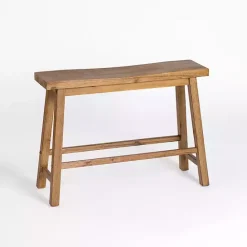 Best Kirklands Home Barnwood Wire Brush Sonoma Counter Bench Brown
