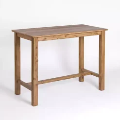 Discount Kirklands Home Barnwood Wire Brush Sonoma Counter Height Table Brown