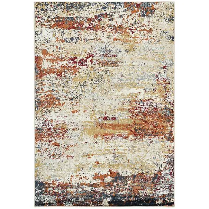 Discount Kirklands Home Bastia Ivory Orange Accent Rug, 2x3 Multi