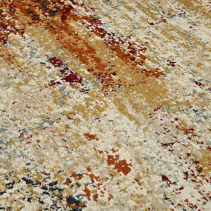 Discount Kirklands Home Bastia Ivory Orange Accent Rug, 2x3 Multi