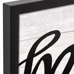 Sale Kirklands Home Be Mine Framed Canvas Wall Plaque Black