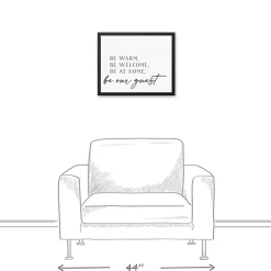 Outlet Kirklands Home Be Warm Be Welcome Framed Canvas Art Print