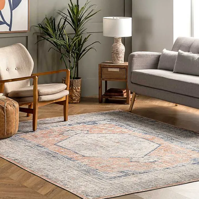 Kirklands Home Bea Distressed Vintage Washable Area Rug, 8x10
