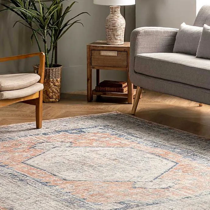 Kirklands Home Bea Distressed Vintage Washable Area Rug, 8x10