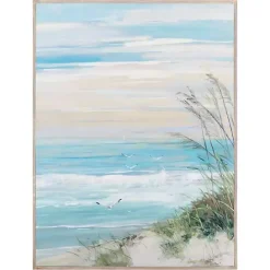 Outlet Kirklands Home Beach at Dusk Framed Art Print by Sally Swatland Blue