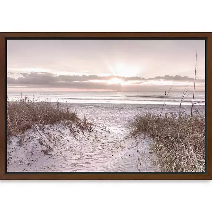 Kirklands Home Beach Morning Blessing Framed Canvas Art Print