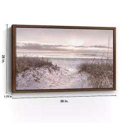Kirklands Home Beach Morning Blessing Framed Canvas Art Print