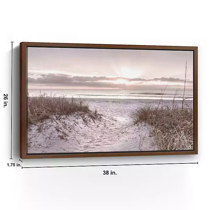 Kirklands Home Beach Morning Blessing Framed Canvas Art Print