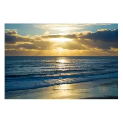 Hot Kirklands Home Beach Sunset Surfers Canvas Art Print