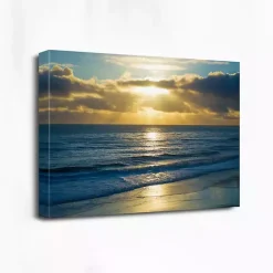 Hot Kirklands Home Beach Sunset Surfers Canvas Art Print