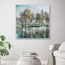 Outlet Kirklands Home Beckoning Tree Grove Framed Canvas Art
