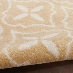 Online Kirklands Home Beige & Ivory Quatrefoil Indoor/Outdoor Rug, 4x6