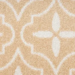 Outlet Kirklands Home Beige & Ivory Quatrefoil Indoor/Outdoor Rug, 8x10