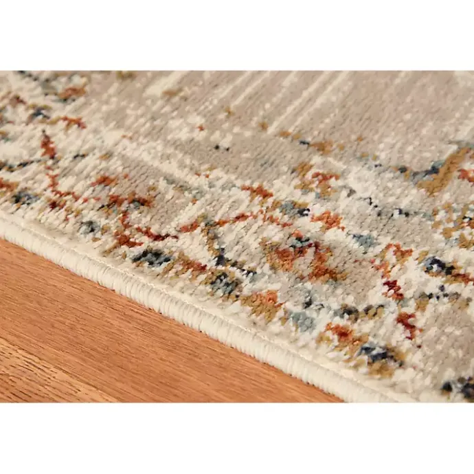 Online Kirklands Home Beige and Gold Medallion Area Rug, 7x9