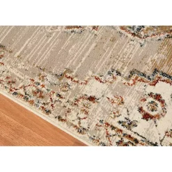Online Kirklands Home Beige and Gold Medallion Area Rug, 7x9