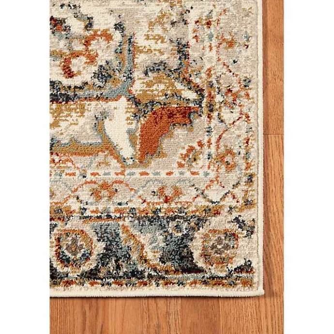 Online Kirklands Home Beige and Gold Medallion Area Rug, 7x9