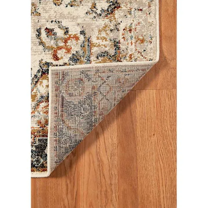 Online Kirklands Home Beige and Gold Medallion Area Rug, 7x9