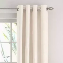 Clearance Kirklands Home Beige Blackout Curtains, 84 in. Tan