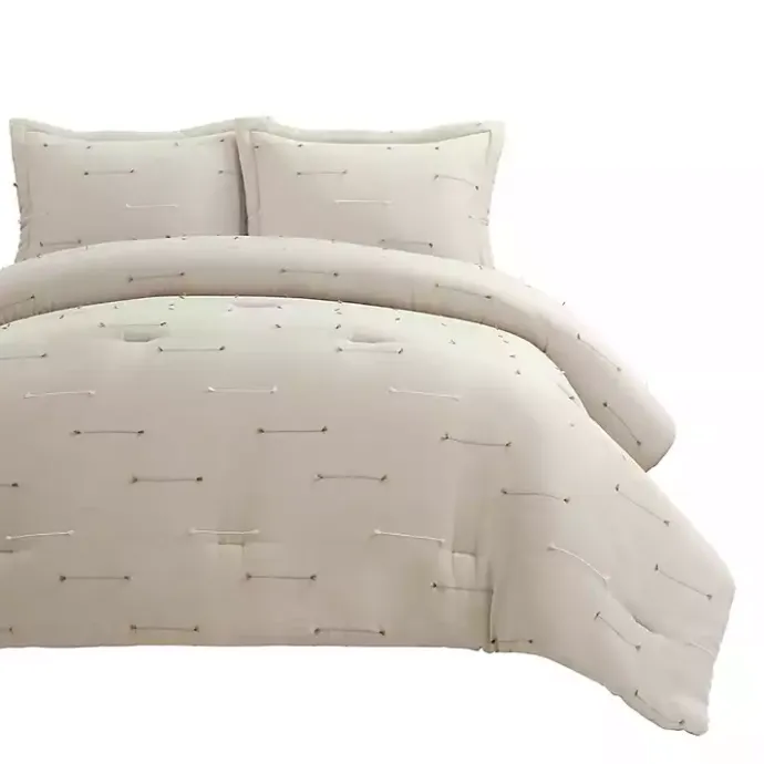 Best Kirklands Home Beige Clip Jacquard 3-pc. King Comforter Set Tan