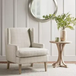 Discount Kirklands Home Beige Decker Martha Stewart Accent Chair Brown