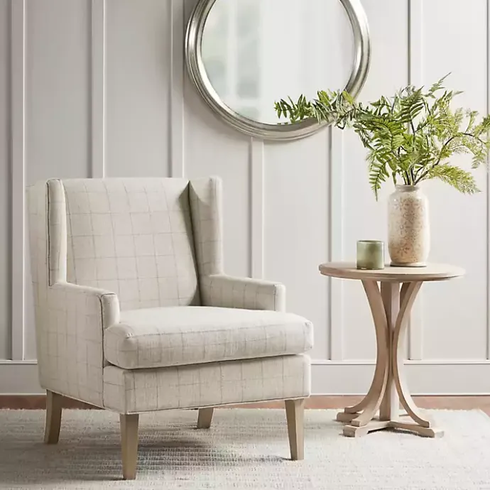 Discount Kirklands Home Beige Decker Martha Stewart Accent Chair Brown