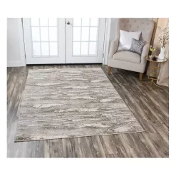 Outlet Kirklands Home Beige Edward Abstract Area Rug, 8x10