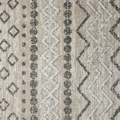 Clearance Kirklands Home Beige Geometric Stripe Washable Area Rug, 7x9