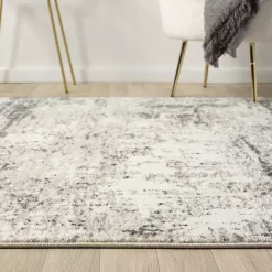 New Kirklands Home Beige Gray Indoor Area Rug, 5x7