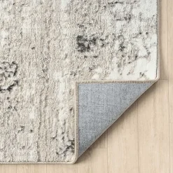 New Kirklands Home Beige Gray Indoor Area Rug, 5x7