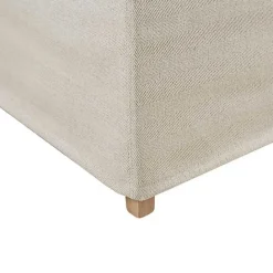 New Kirklands Home Beige High Back Skirted Dining Chairs, Set of 2 Tan