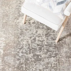 Kirklands Home Beige Madison Abstract Area Rug, 6x6 Tan