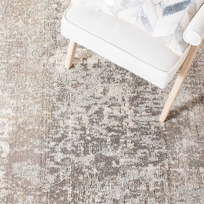 Kirklands Home Beige Madison Abstract Runner, 2x8 Tan