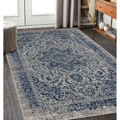 New Kirklands Home Beige Manning Power Loomed Area Rug, 5x7