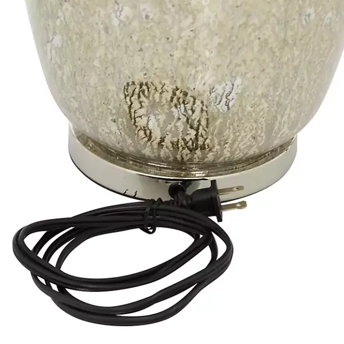 Discount Kirklands Home Beige Marbled Mercury Glass Table Lamp Brown
