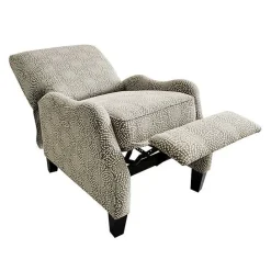 Outlet Kirklands Home Beige Pattern Liam Push-Back Recliner